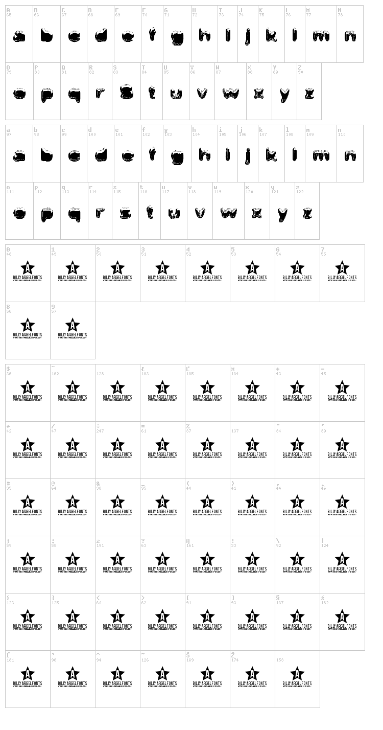 Safe Iodine font map